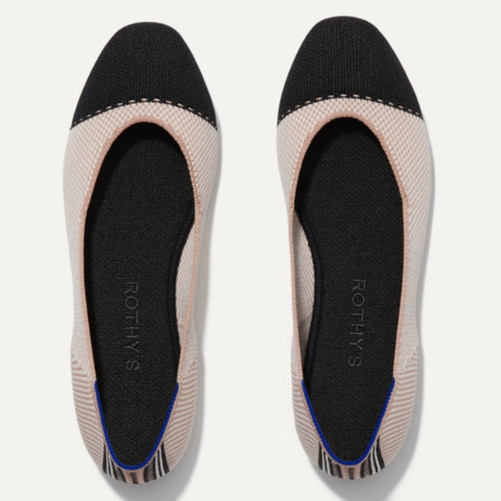 NWT Rothy’s Square Toe in Tuxedo